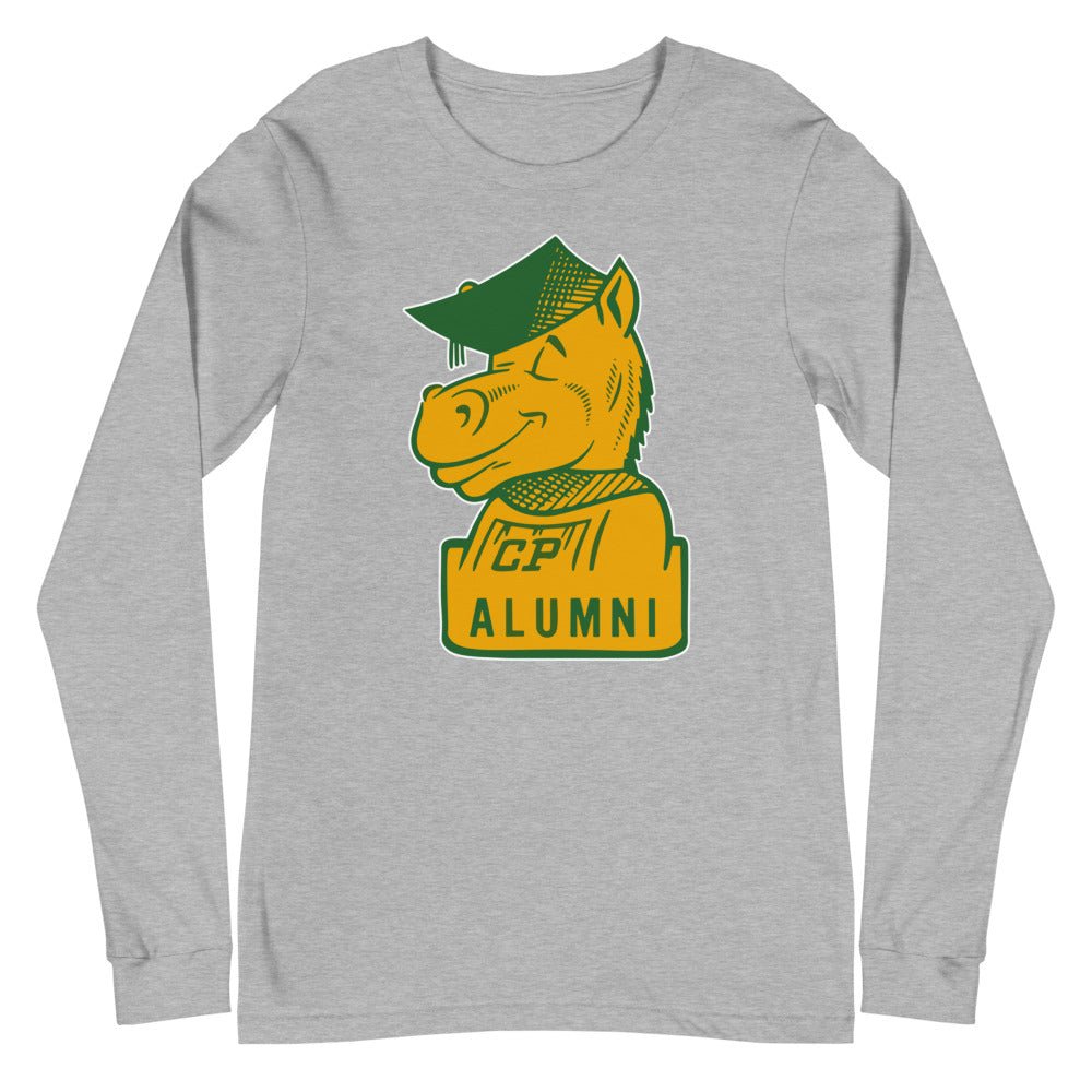 Cal Poly Vintage Alumni Long Sleeve Shirt - 1960s Mustang Grad Art Long Sleeve Shirt - Rivalry Week