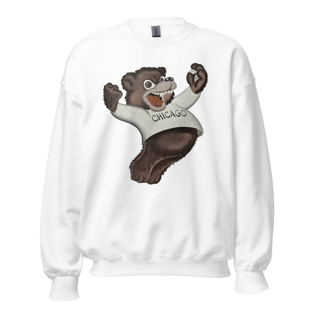 Chicago Bears Vintage Crew Neck Sweatshirt - 1948 Cheering Staley Art Sweatshirt - Rivalry Week