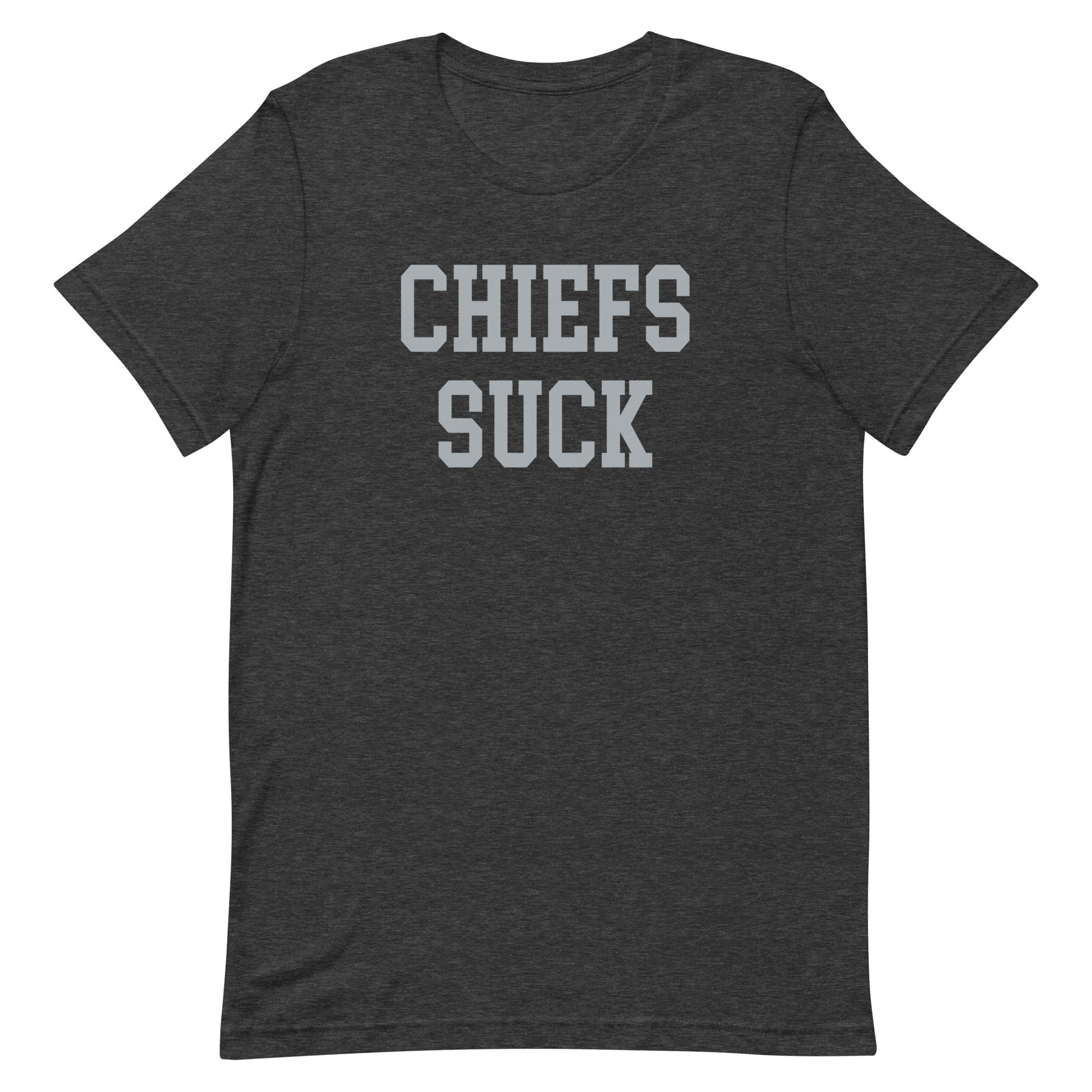 Chiefs Suck Shirt - Raiders Rivalry Shirt Black Heather - rivalryweek