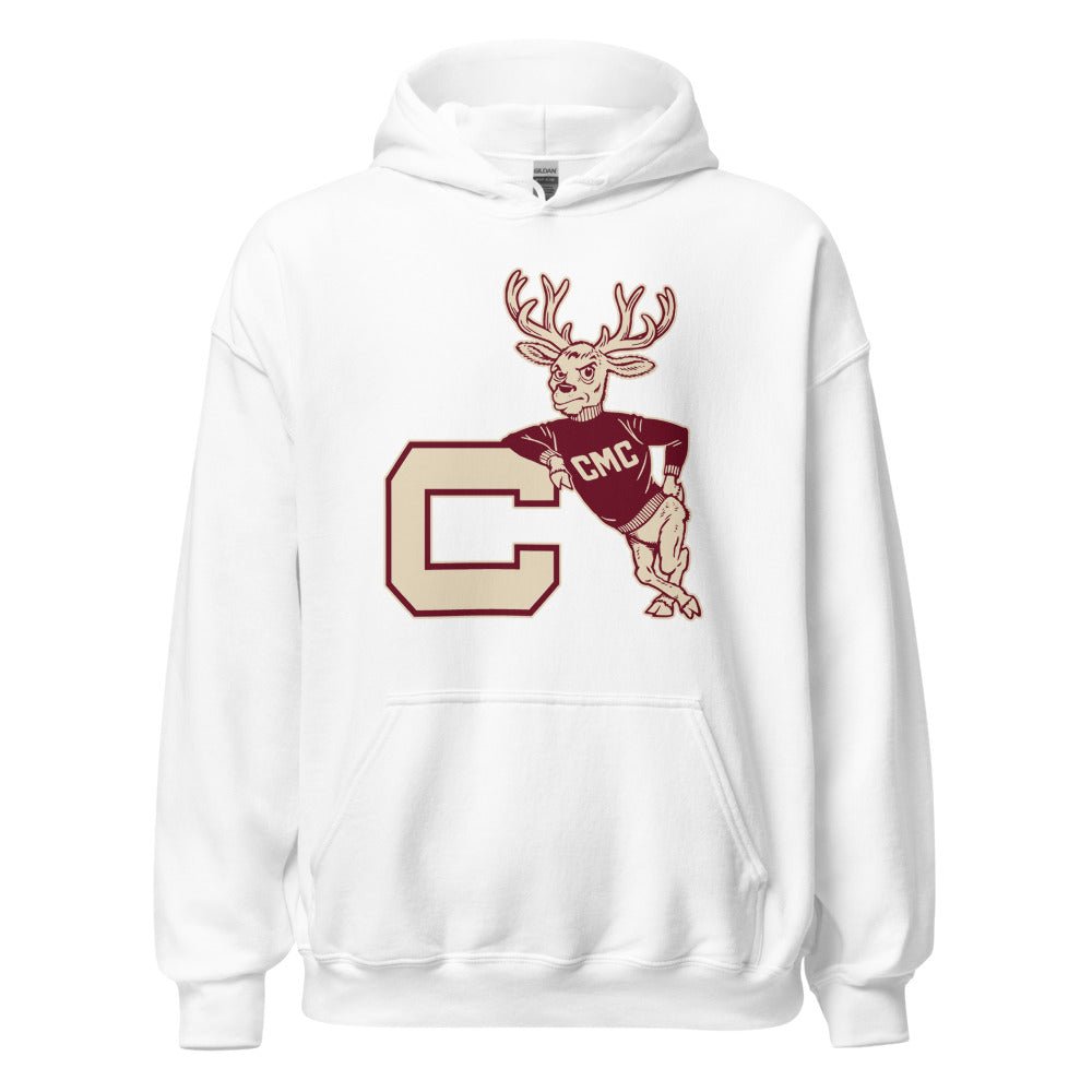 Claremont Mckenna Vintage Hoodie - 1950s Leanin' Stag Art Hoodie - rivalryweek