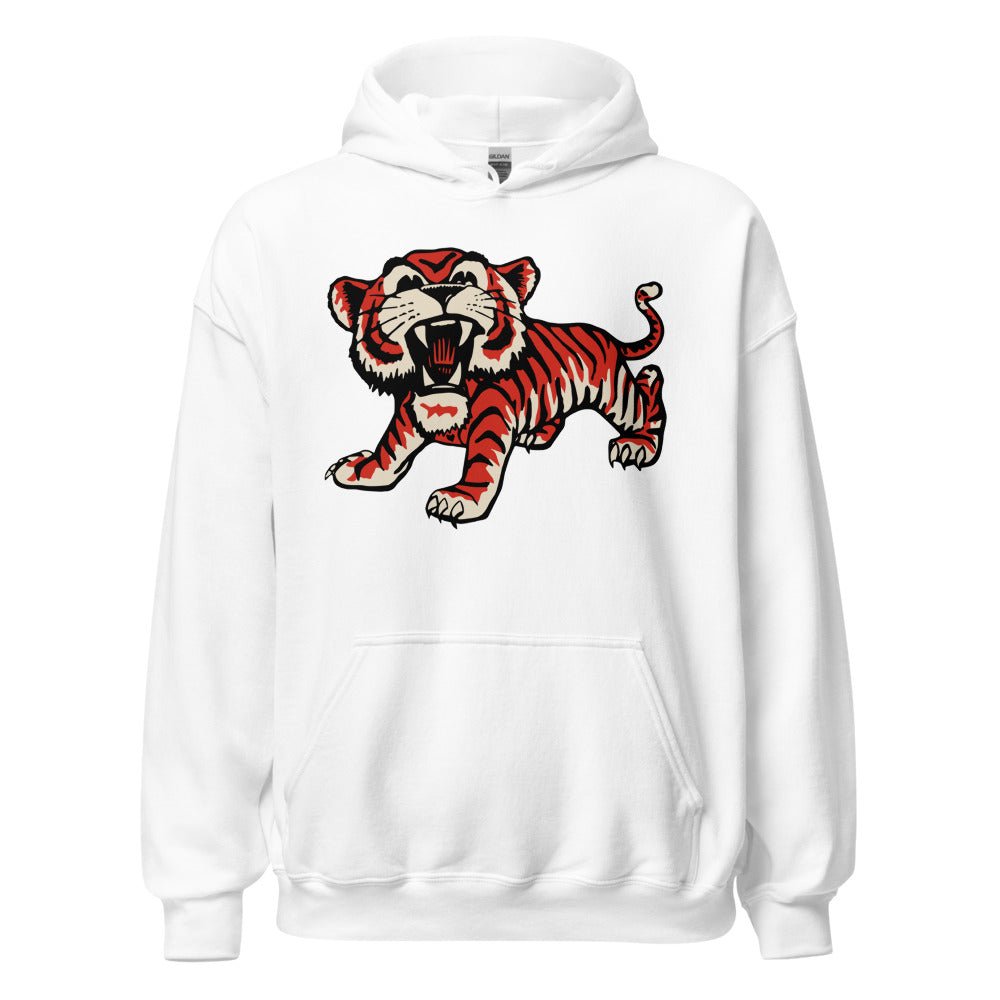 Colorado Collage Vintage Hoodie - 1950s Roaring Tiger Art Hoodie - rivalryweek