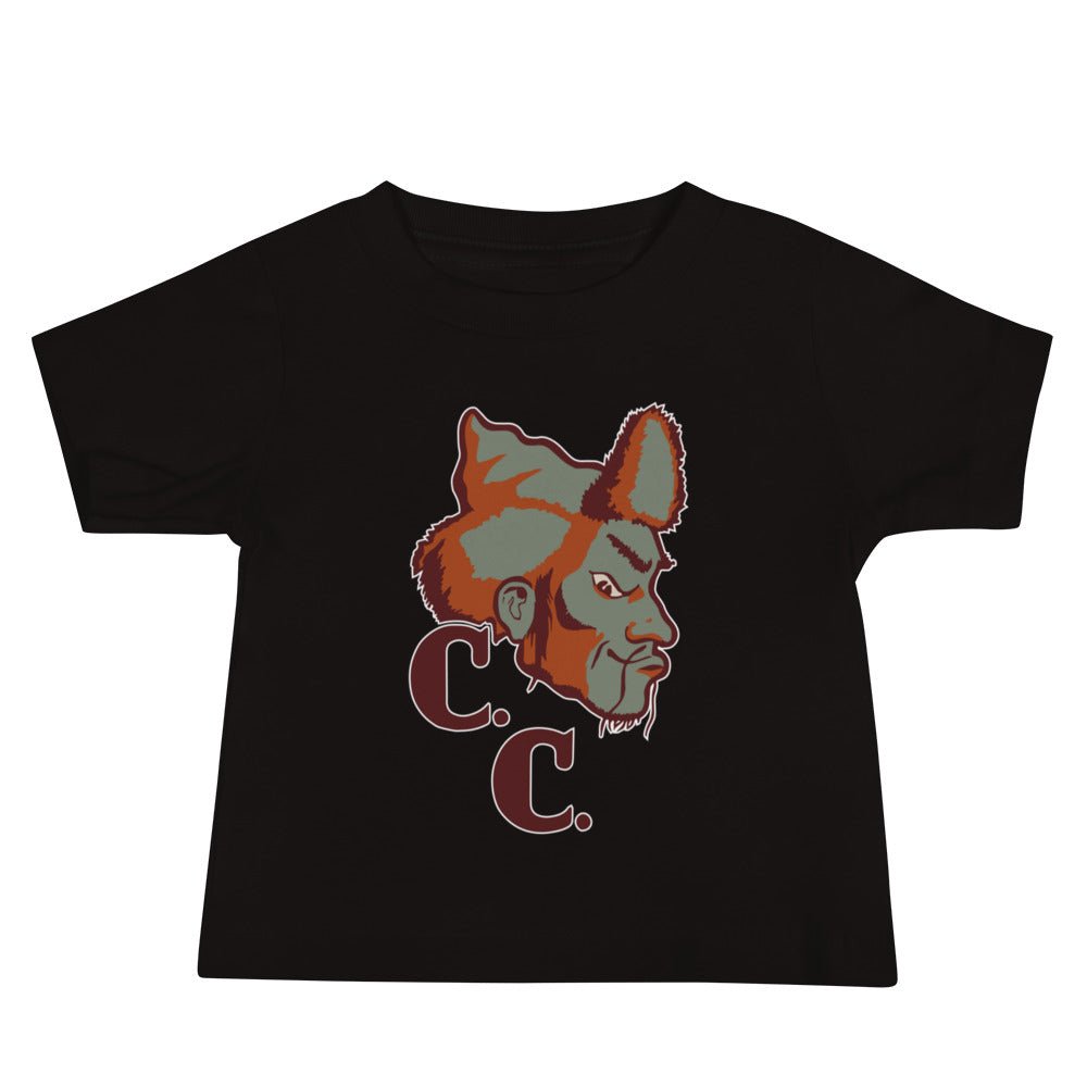 Compton College Vintage Baby T Shirt - 1950s C.C. Tartars Art Baby Staple Tee - rivalryweek