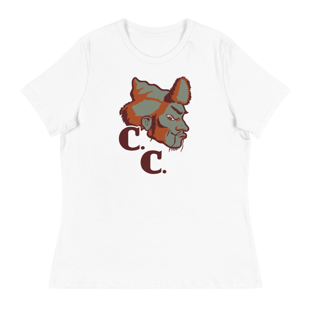 Compton College Vintage Women's Relaxed Shirt - 1950s C.C. Tartars Art W Relaxed T Shirt - rivalryweek