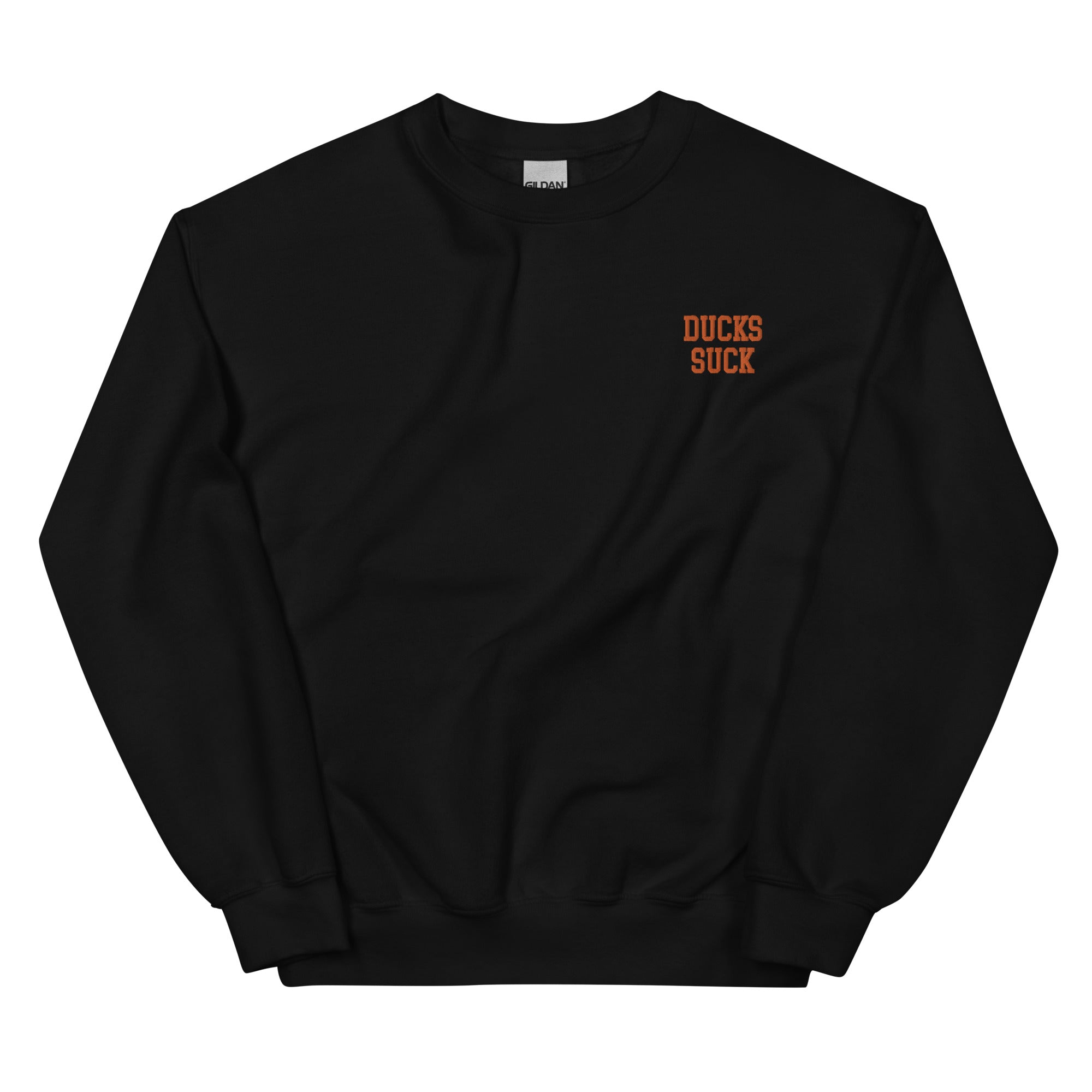 Ducks Suck Oregon State Rivalry Embroidered Crew Necks Sweatshirt - rivalryweek