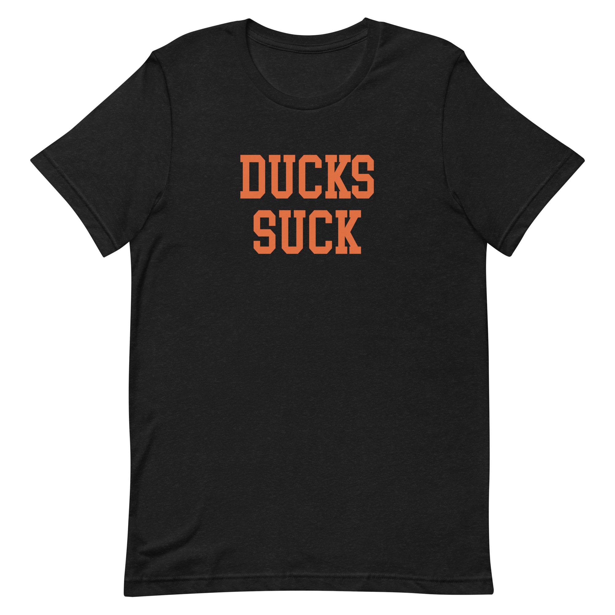 Ducks Suck Oregon State Rivalry T Shirt Heather Black Shirt - rivalryweek