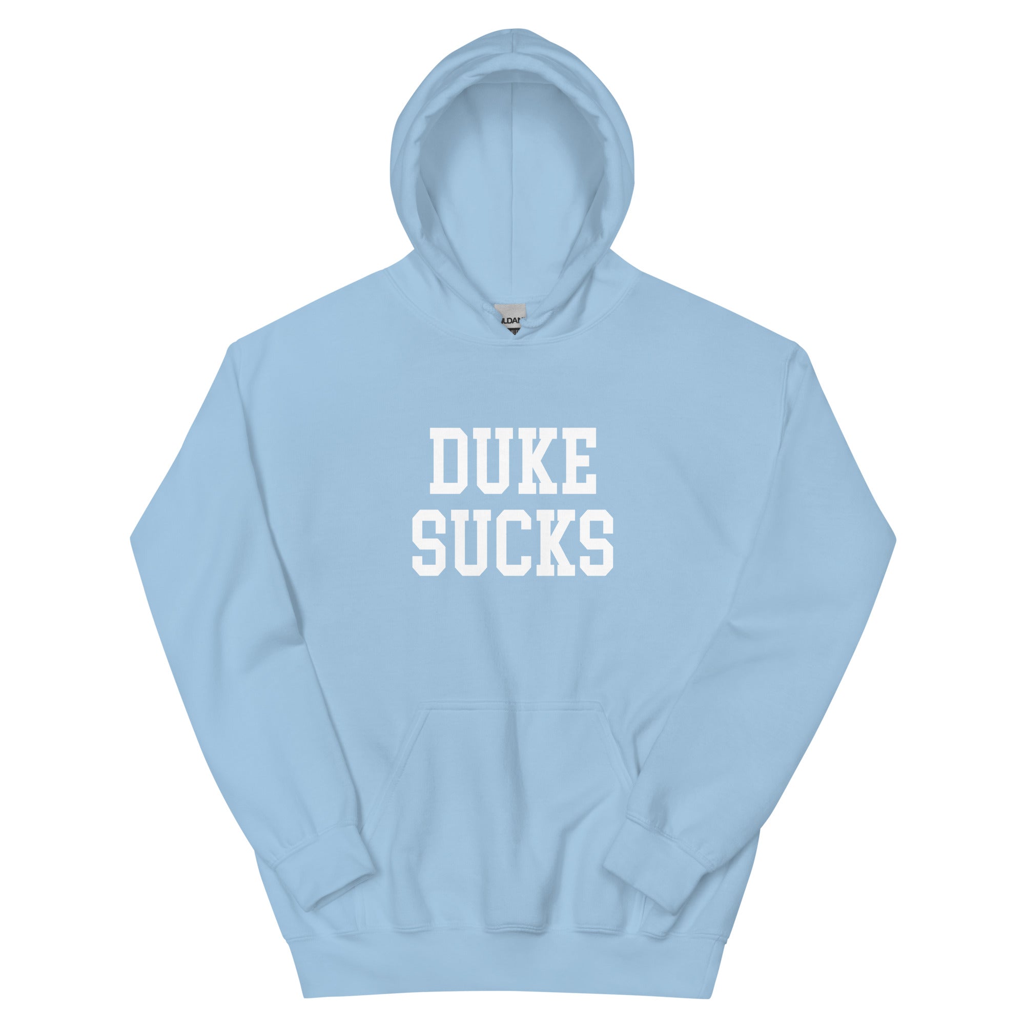 Duke Sucks North Carolina Rivalry Hoodie Light Blue Sweatshirt - rivalryweek