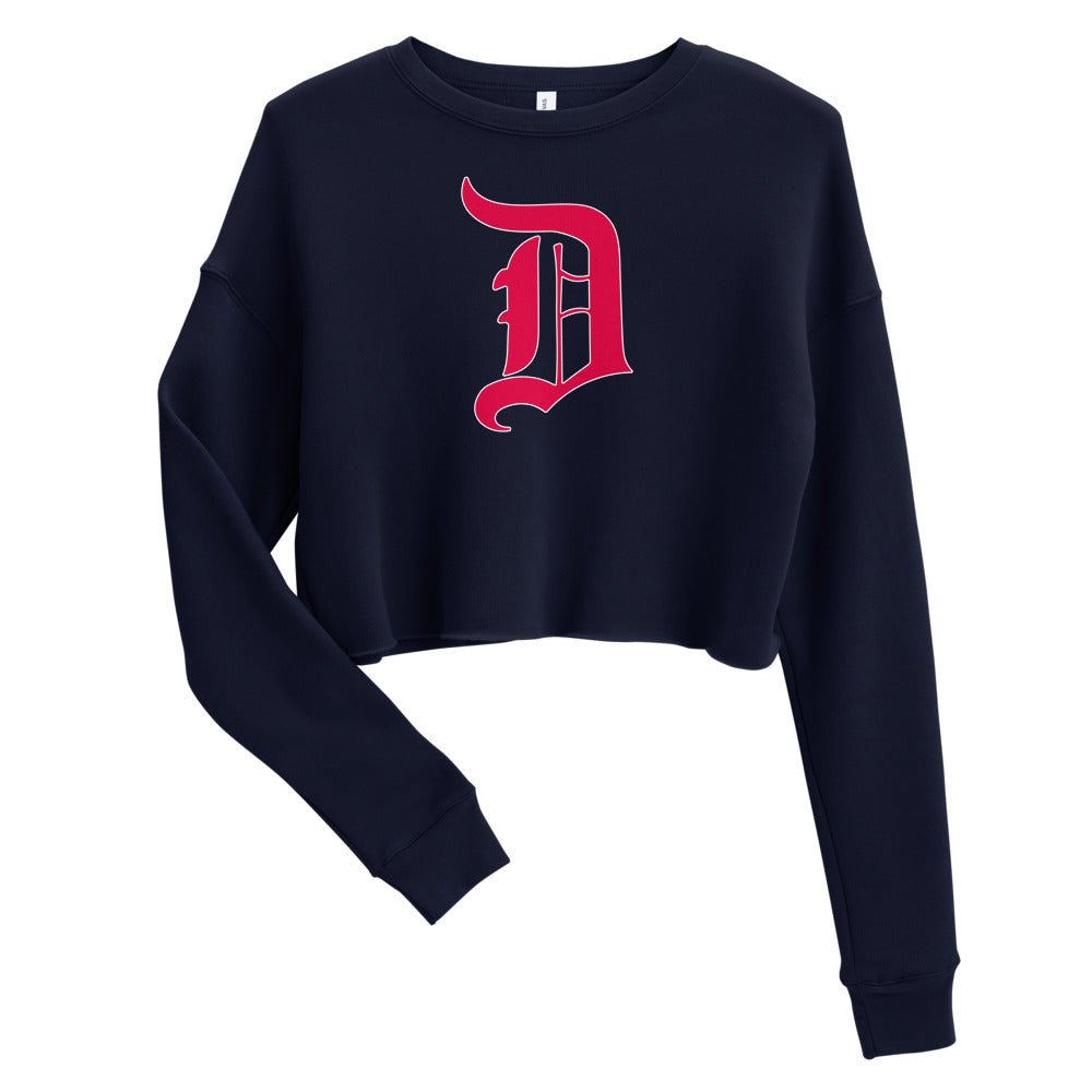 Duquesne Vintage Women's Cropped Sweatshirt - 1930s Duke's D Art Cropped Sweatshirt - Rivalry Week