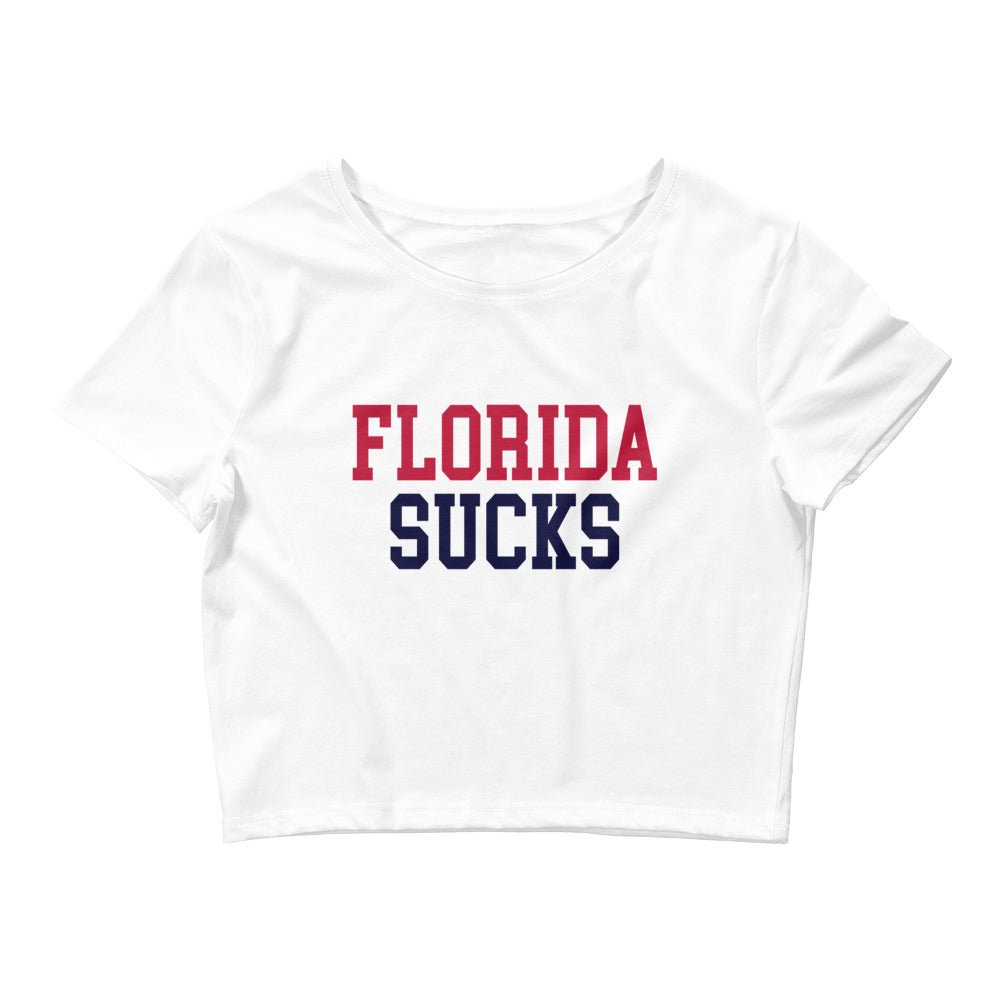 Florida Sucks Georgia Crop Top White Crop Top - rivalryweek