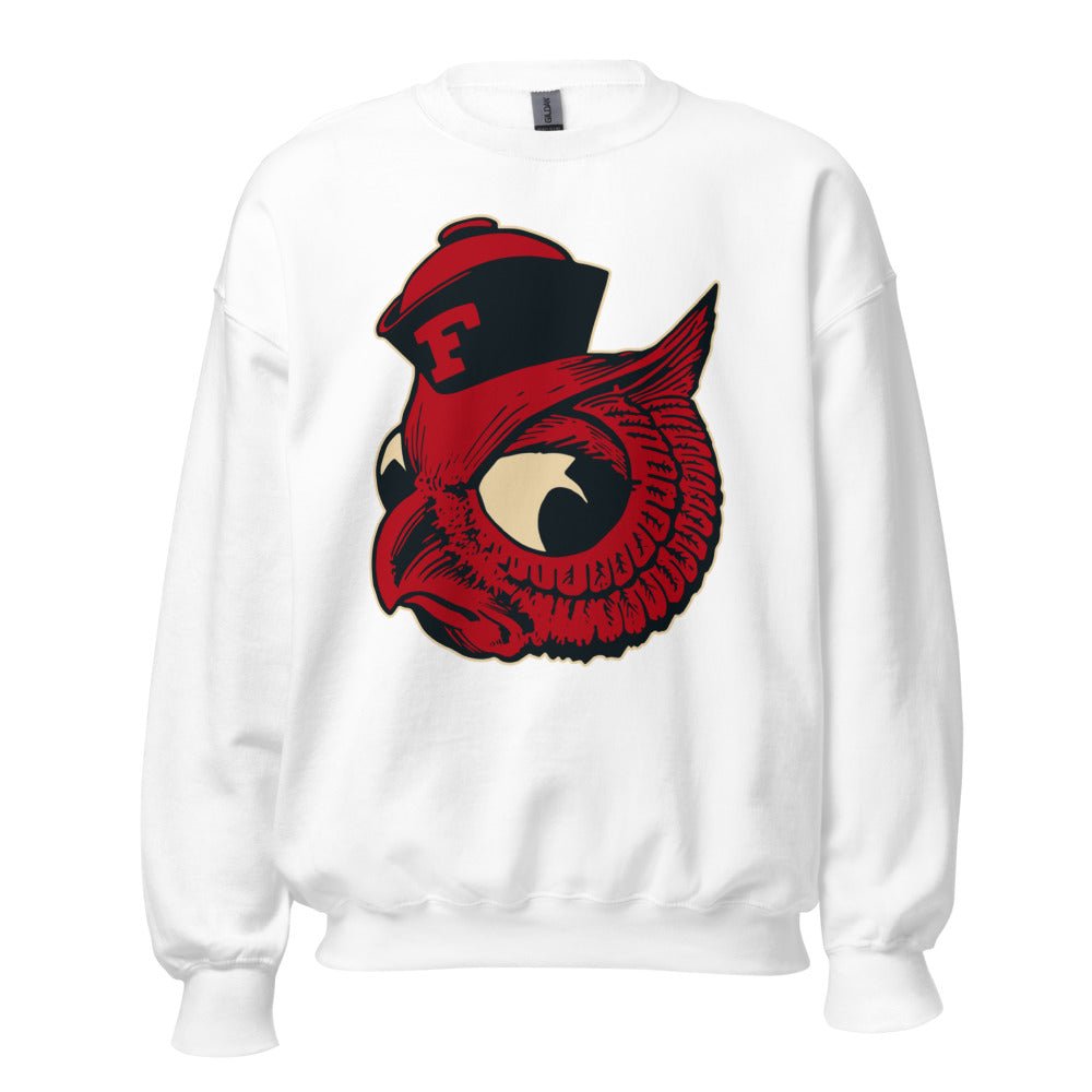 Foothill College Vintage Crew Neck Sweatshirt - 1950 Sailor Owl Art Sweatshirt - rivalryweek