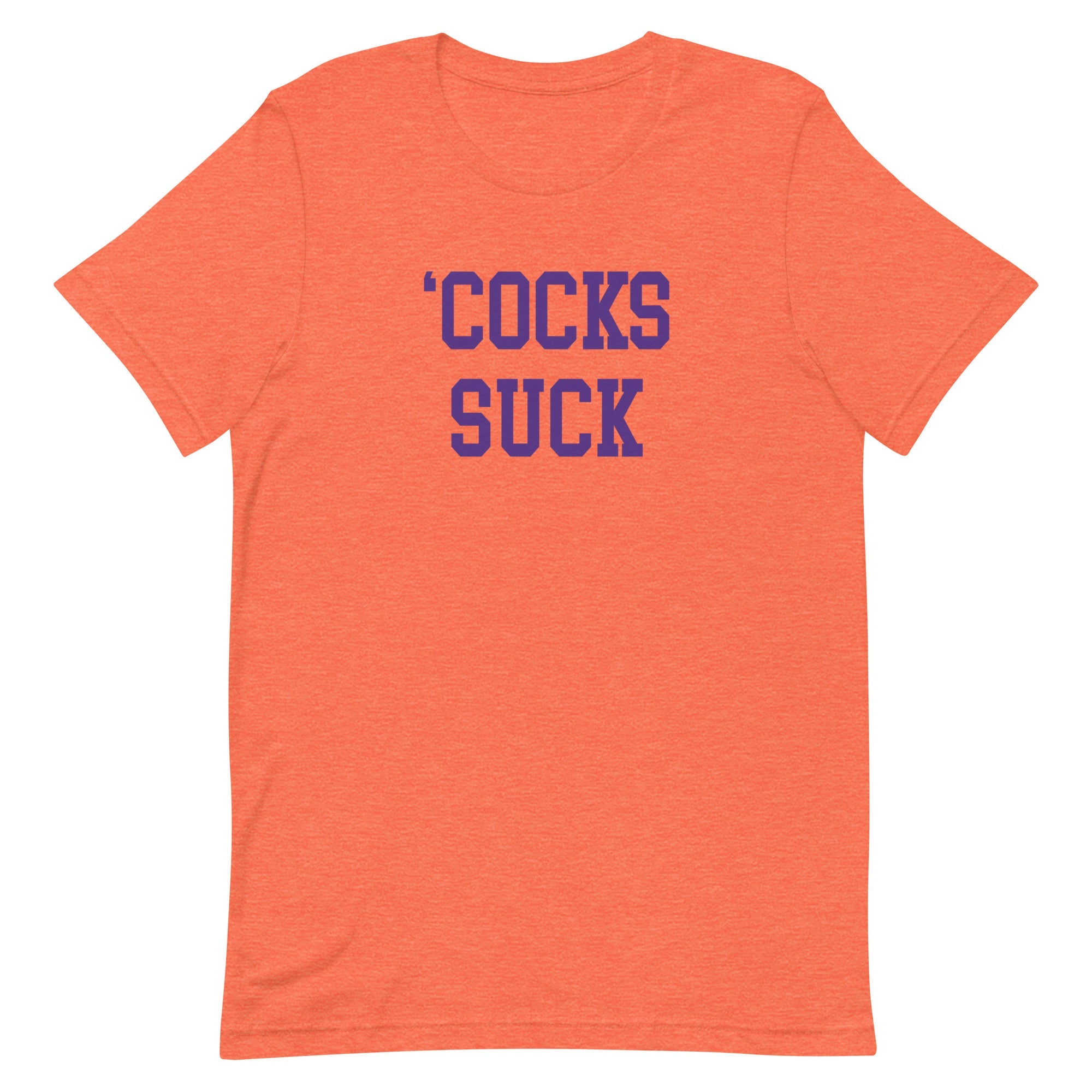 Gamecocks Suck South Carolina Rivalry T Shirt Heather Orange Shirt - rivalryweek