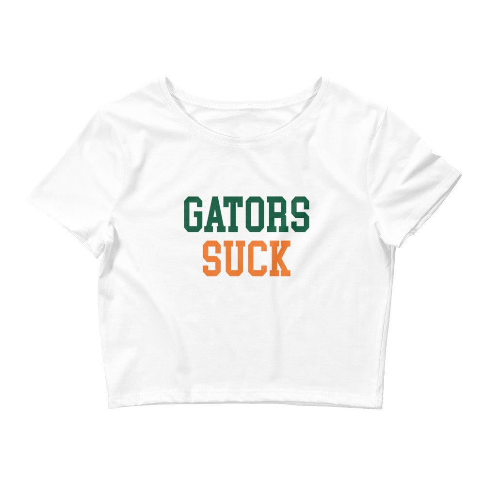 Gators Suck Miami Rivalry Crop Tops Crop Top - rivalryweek