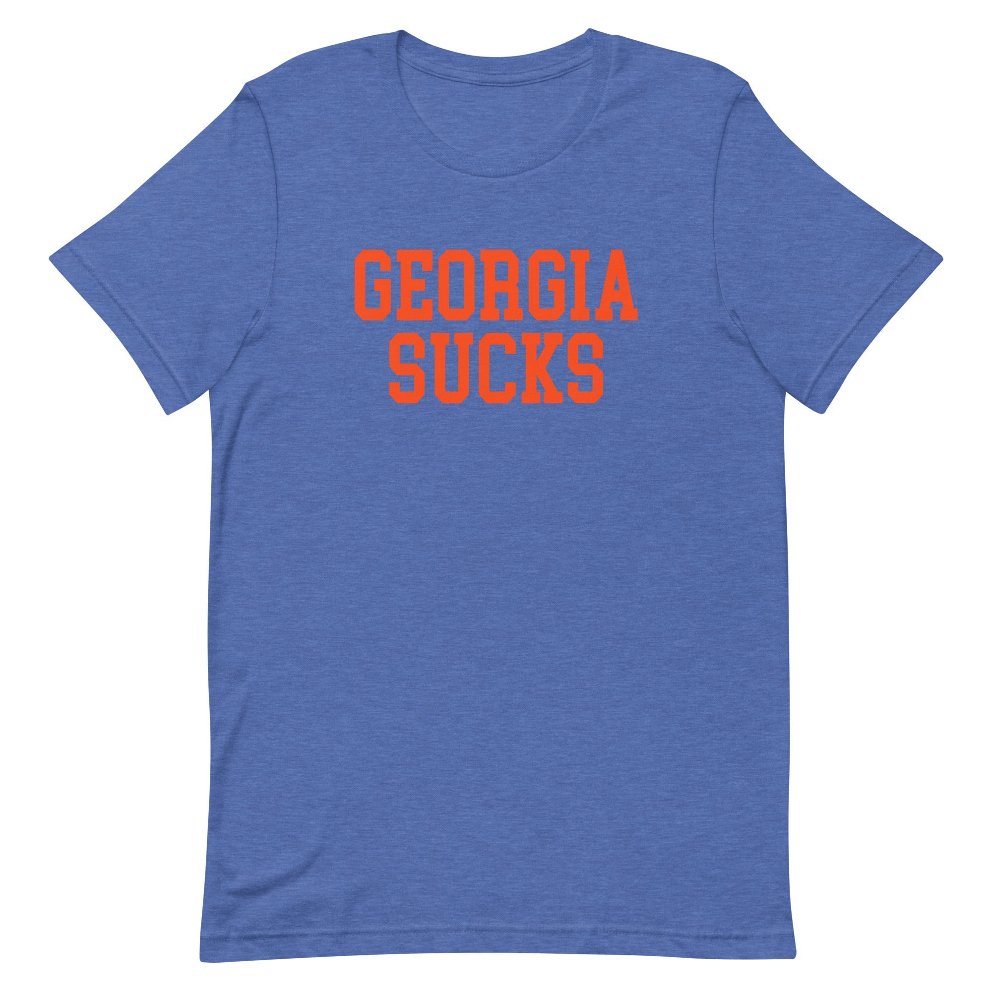 Georgia Sucks Florida Rivalry T Shirt Heather Blue Shirt - rivalryweek