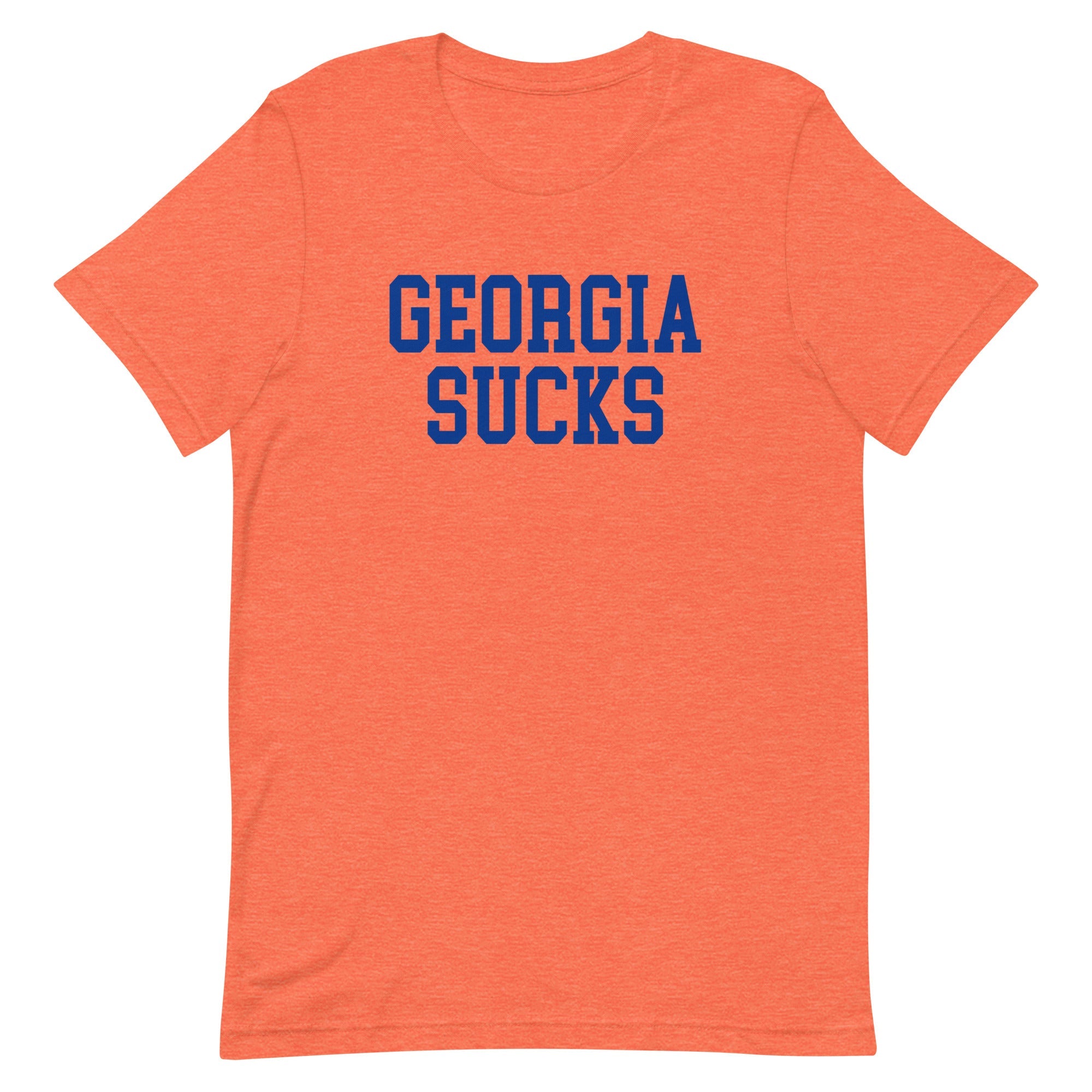 Georgia Sucks Florida Rivalry T Shirt Heather Orange Shirt - rivalryweek