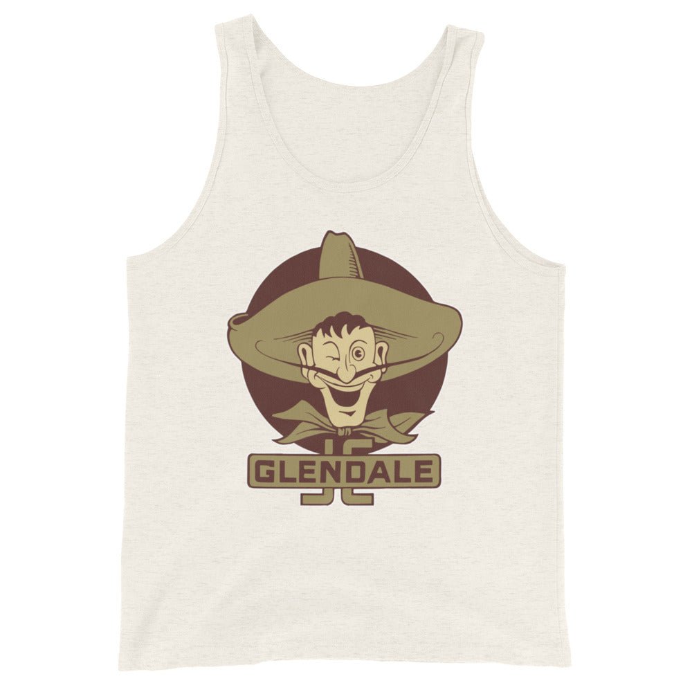 Glendale Community College Vintage Men's Tank Top - 1930s Big Head Vaquero Art Mens Tank Top - rivalryweek