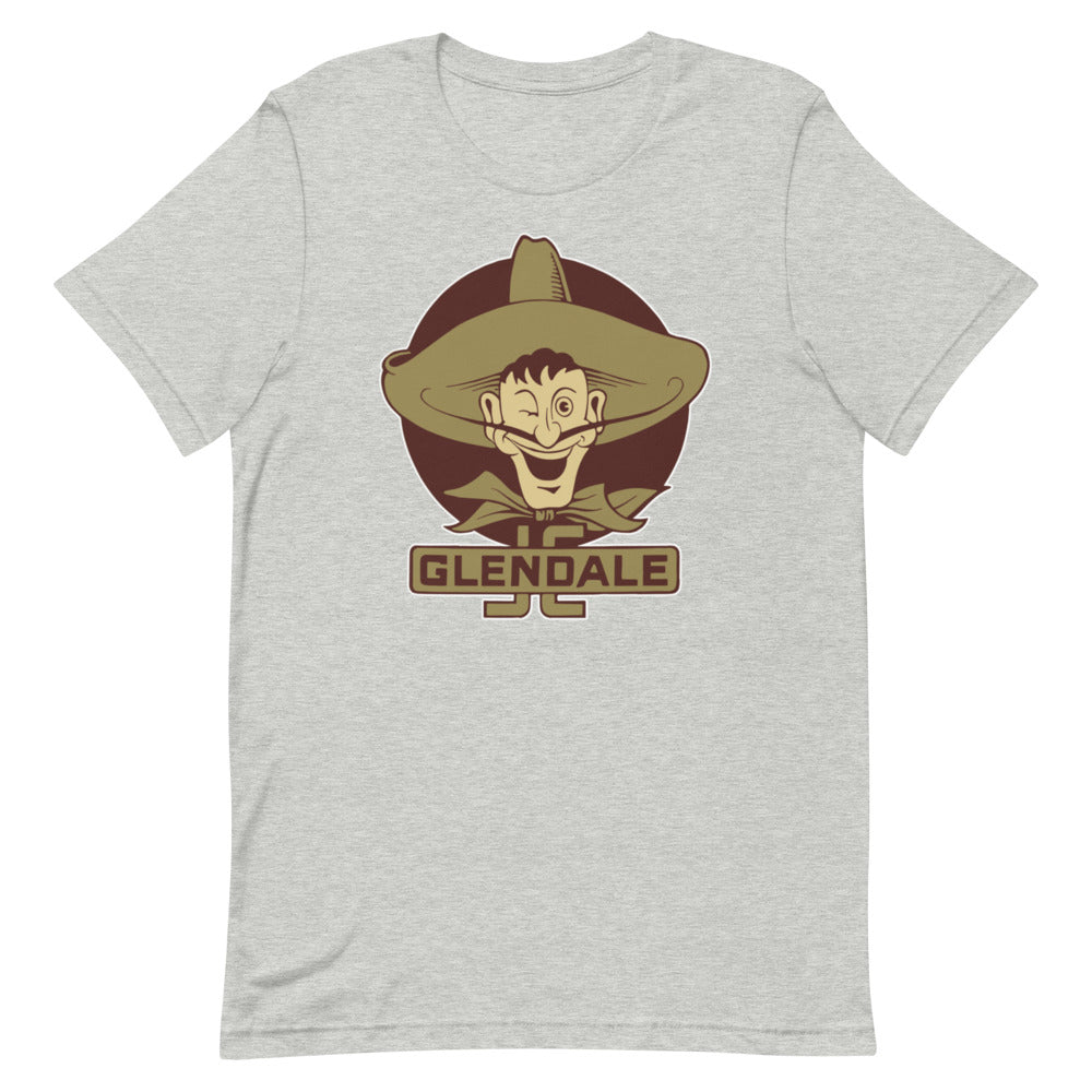 Glendale Community College Vintage Shirt - 1930s Big Head Vaquero Art Shirt - rivalryweek