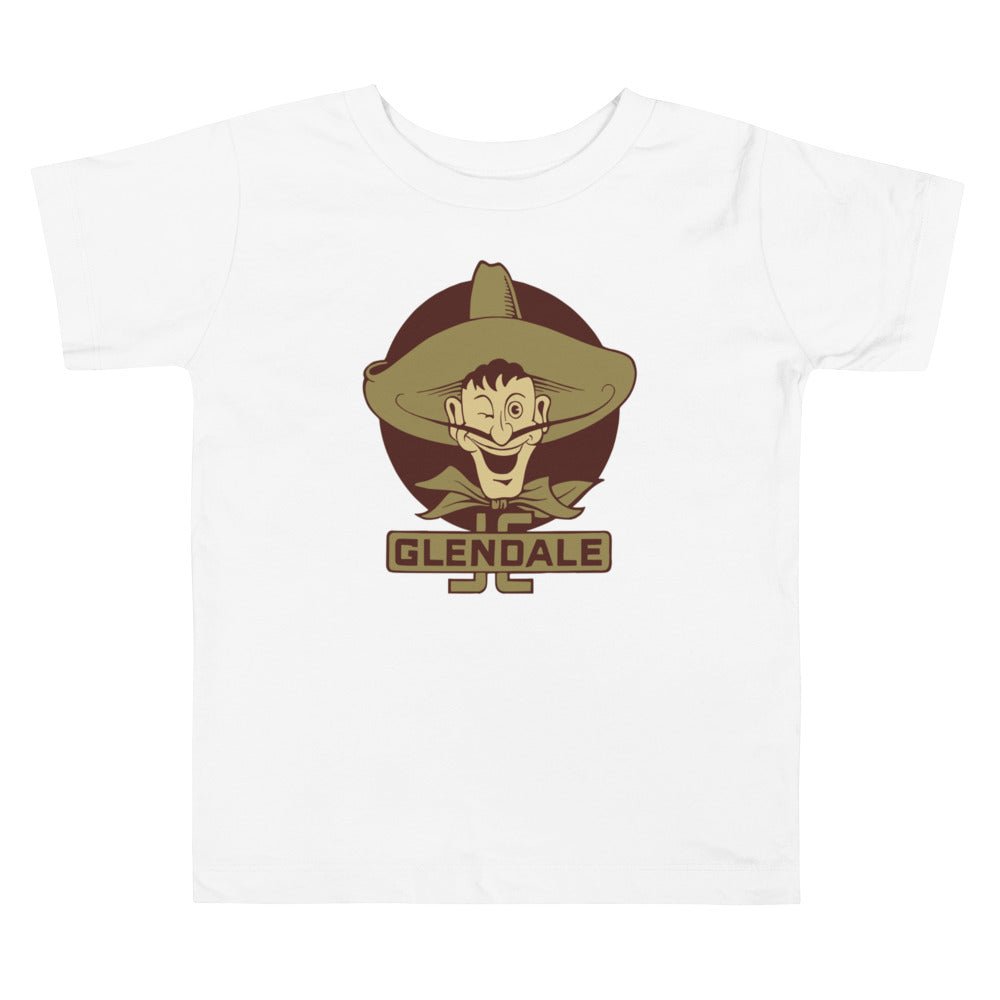 Glendale Community College Vintage Toddler T Shirt - 1930s Big Head Vaquero Art Toddler Staple Tee - rivalryweek