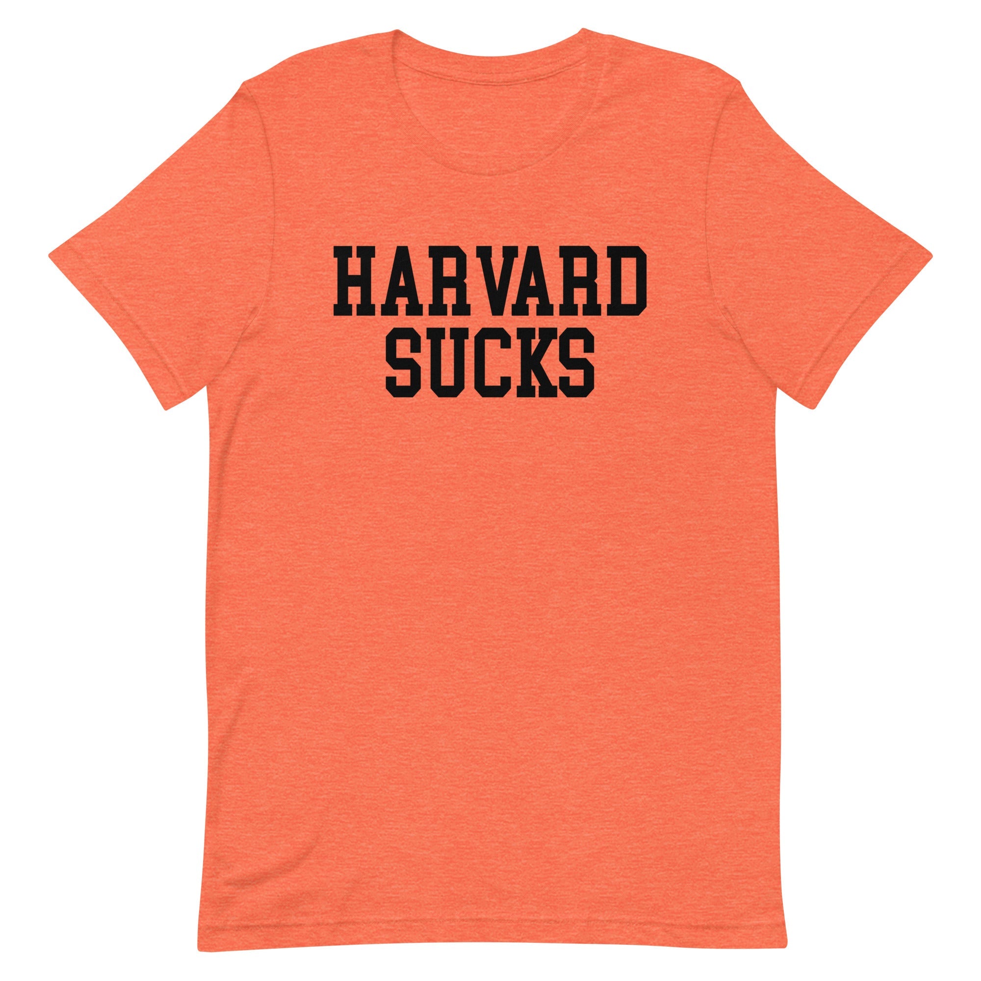 Harvard Sucks Princeton Rivalry T Shirt Heather Orange Shirt - rivalryweek