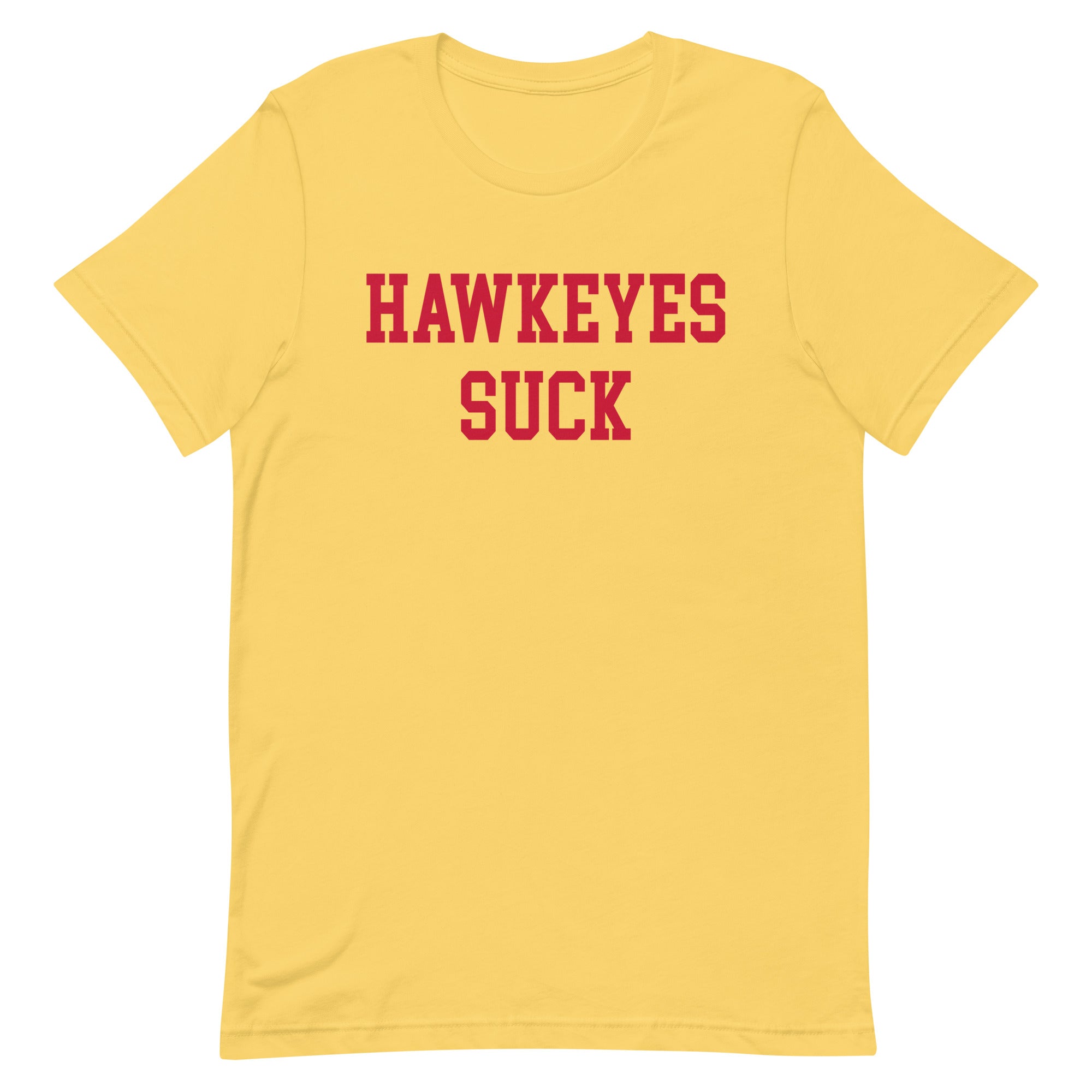 Hawkeyes Suck Iowa State Rivalry T Shirt Yellow Shirt - rivalryweek