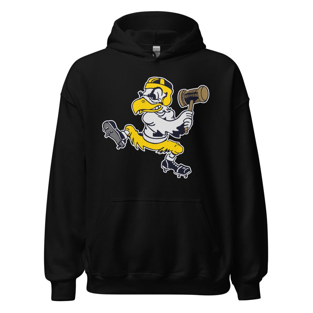 Iowa Hawkeye Vintage Hoodie - 1949 State Sledgehammer Art Hoodie - rivalryweek