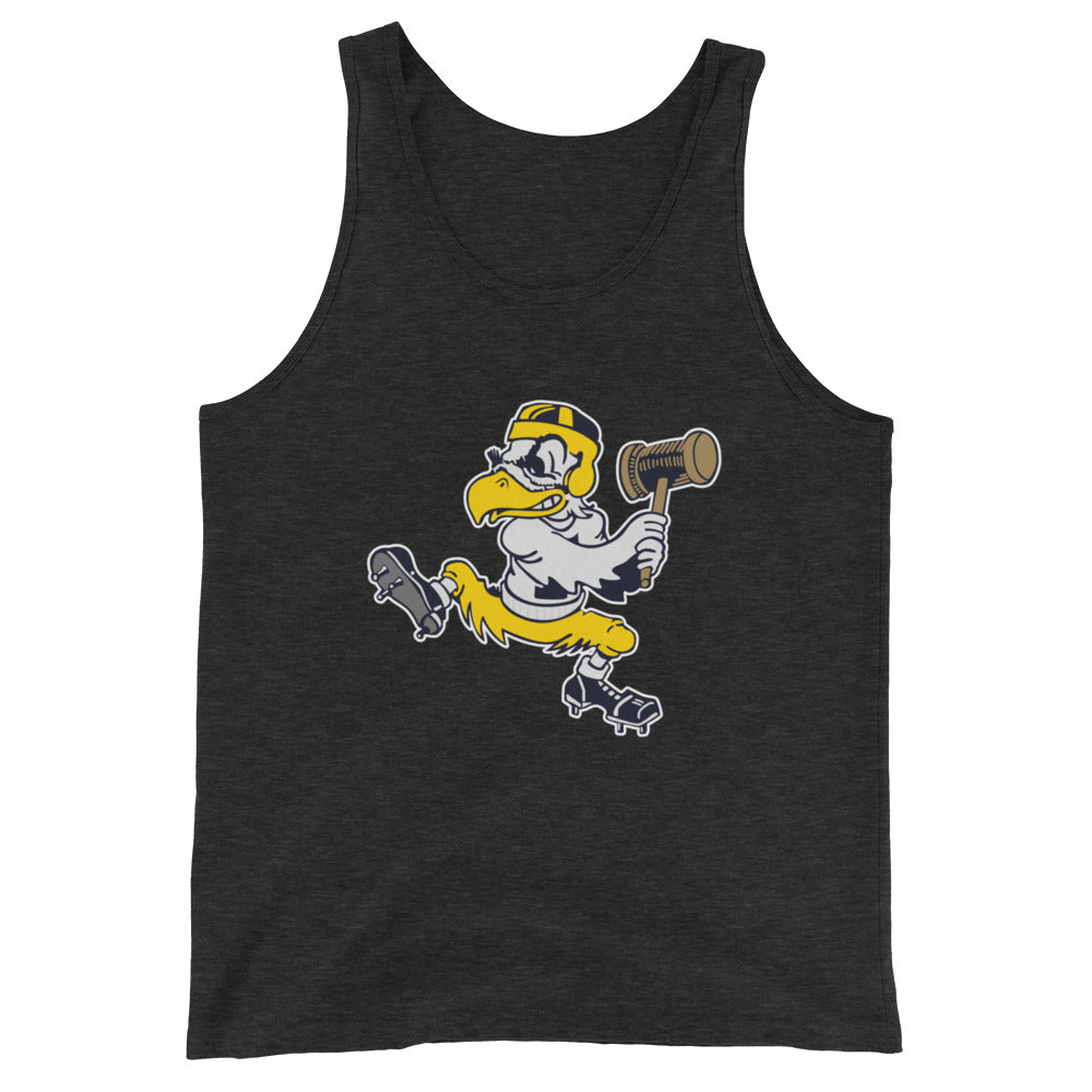 Iowa Hawkeye Vintage Men's Tank Top - 1949 State Sledgehammer Art Mens Tank Top - rivalryweek