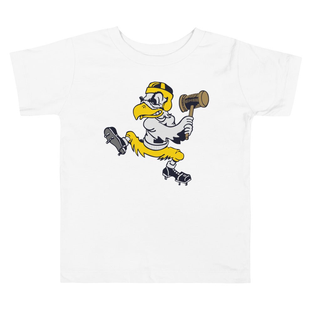 Iowa Hawkeye Vintage Toddler T Shirt - 1949 State Sledgehammer Art Toddler Staple Tee - rivalryweek