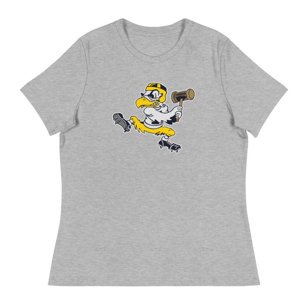 Iowa Hawkeye Vintage Women's Relaxed Shirt - 1949 State Sledgehammer Art W Relaxed T Shirt - rivalryweek