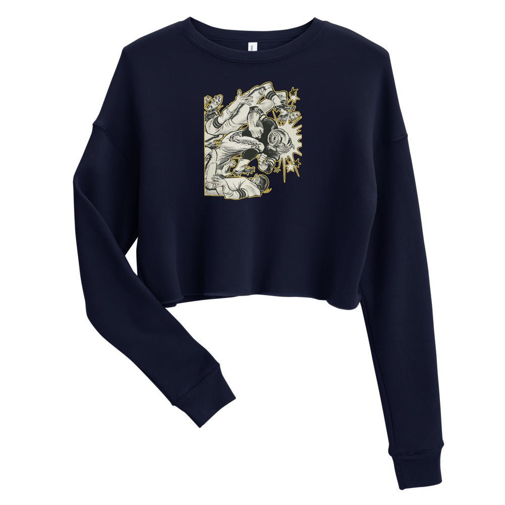 LA Rams Vintage Women's Cropped Sweatshirt - 1961 Gameday Art Cropped Sweatshirt - Rivalry Week