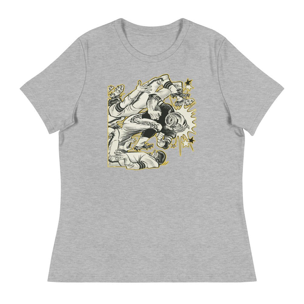 LA Rams Vintage Women's Relaxed Shirt - 1961 Gameday Art W Relaxed T Shirt - Rivalry Week