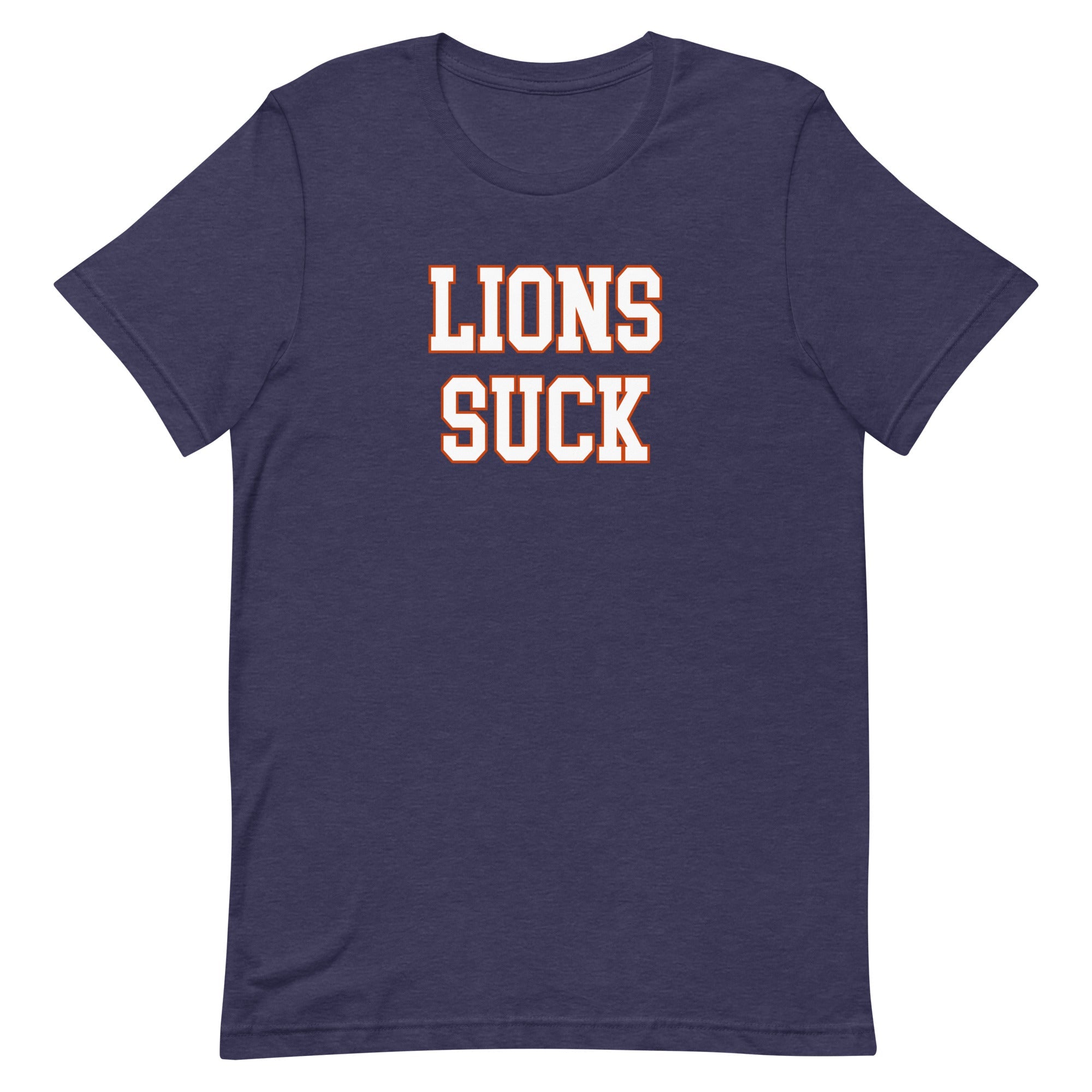 Lions Suck Shirt - Bears Rivalry Shirt Heather Navy - rivalryweek