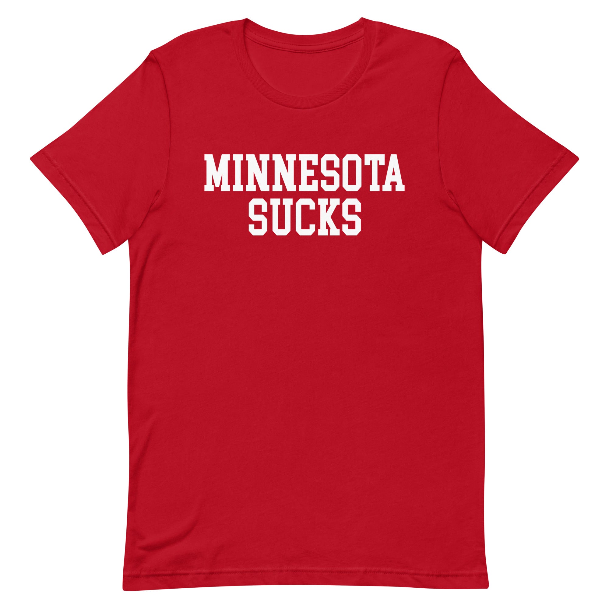 Minnesota Sucks Wisconsin Rivalry T Shirt Red Shirt - rivalryweek