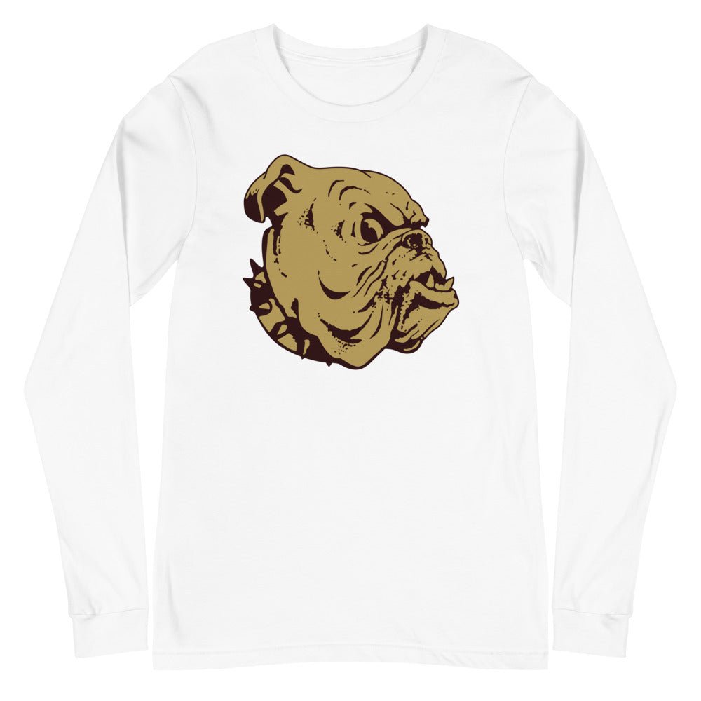 Mississippi State Vintage Long Sleeve Shirt - 1950s Big Bad Bulldog Art Long Sleeve Shirt - rivalryweek