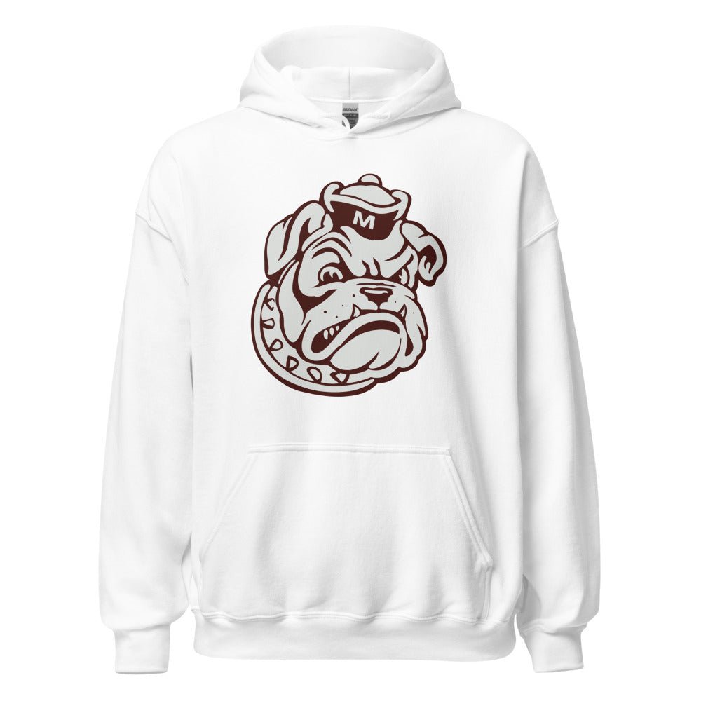 Mississippi State Vintage Mascot Hoodie - 1950s Sailor Bulldog Art Hoodie - rivalryweek