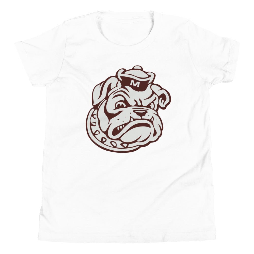 Mississippi State Vintage Mascot Kids Youth Shirt - 1950s Sailor Bulldog Art Youth Staple Tee - rivalryweek