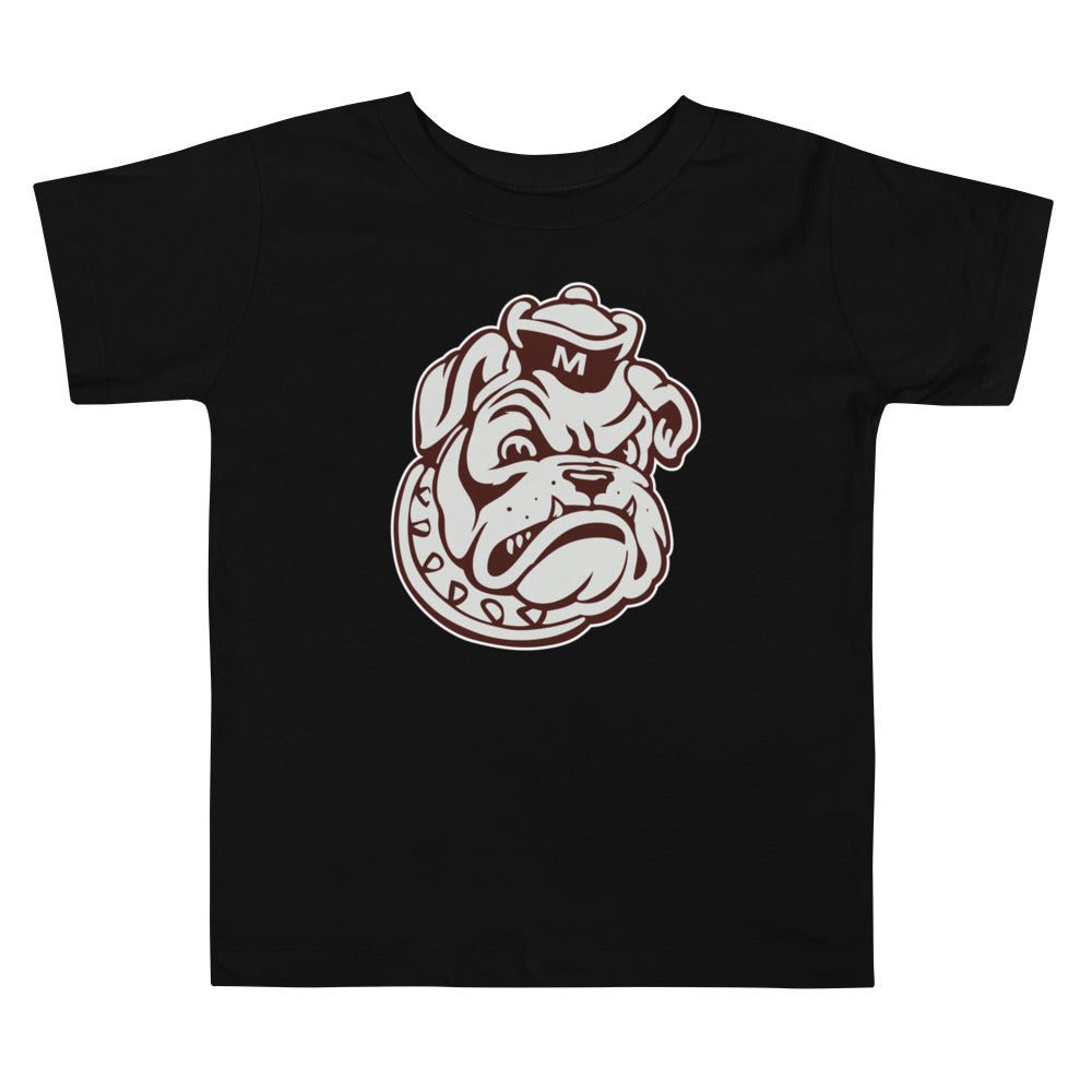 Mississippi State Vintage Mascot Toddler T Shirt - 1950s Sailor Bulldog Art Toddler Staple Tee - rivalryweek