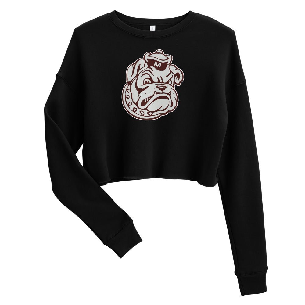 Mississippi State Vintage Mascot Women's Cropped Sweatshirt - 1950s Sailor Bulldog Art Cropped Sweatshirt - rivalryweek