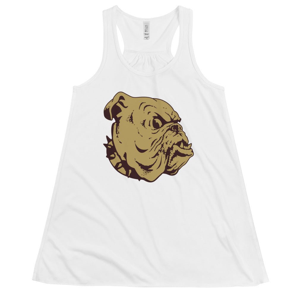 Mississippi State Vintage Women's Flowy Tank Top - 1950s Big Bad Bulldog Art W Tank Top - rivalryweek