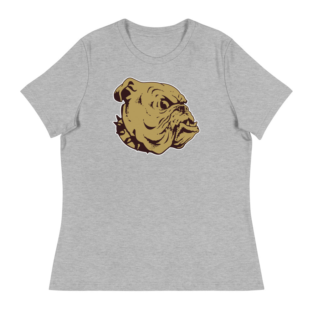 Mississippi State Vintage Women's Relaxed Shirt - 1950s Big Bad Bulldog Art W Relaxed T Shirt - rivalryweek