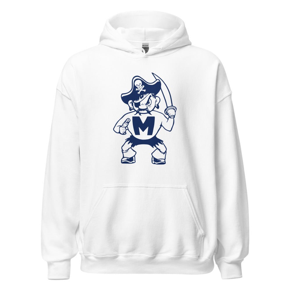 Modesto Junior College Hoodie - 1950s Vintage Pirate Mascot Art Hoodie - rivalryweek