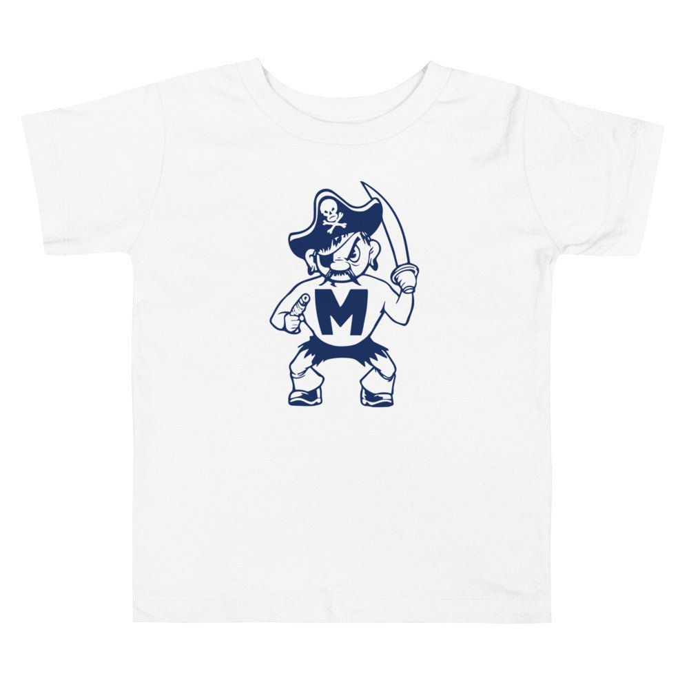 Modesto Junior College Toddler T Shirt - 1950s Vintage Pirate Mascot Art Toddler Staple Tee - rivalryweek