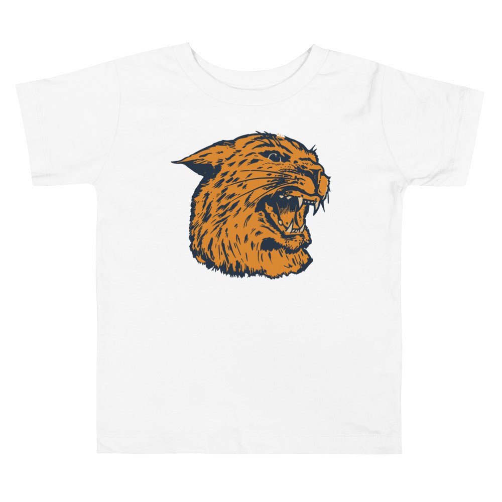 Montana State Vintage Toddler T Shirt - 1940s Roaring Wildcat Art Toddler Staple Tee - Rivalry Week