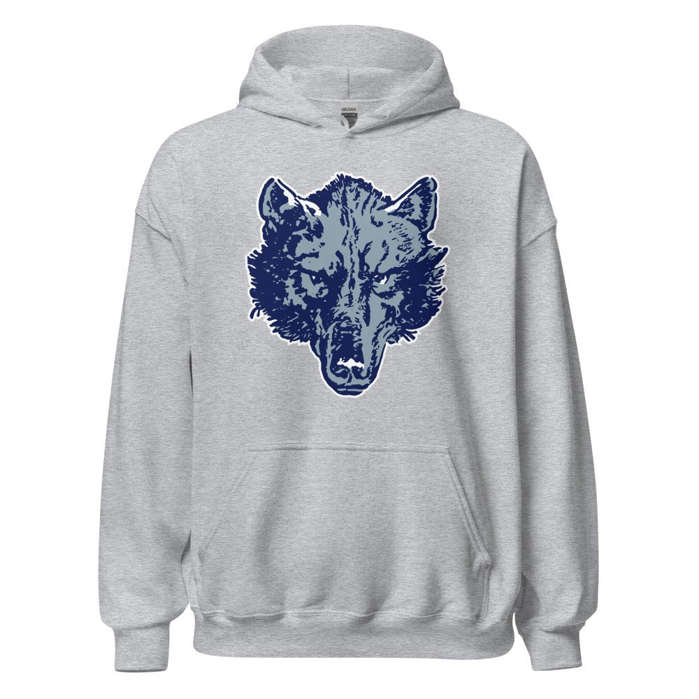 Nevada Wolfpack Vintage Hoodie - 1940s Wolves Mascot Art Hoodie - rivalryweek