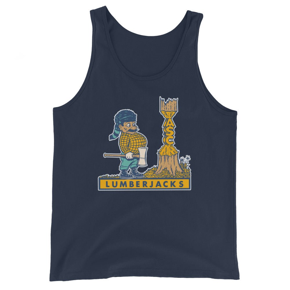 Northern Arizona Men's Tank Top - 1950s Vintage Lumberjack Art Mens Tank Top - Rivalry Week