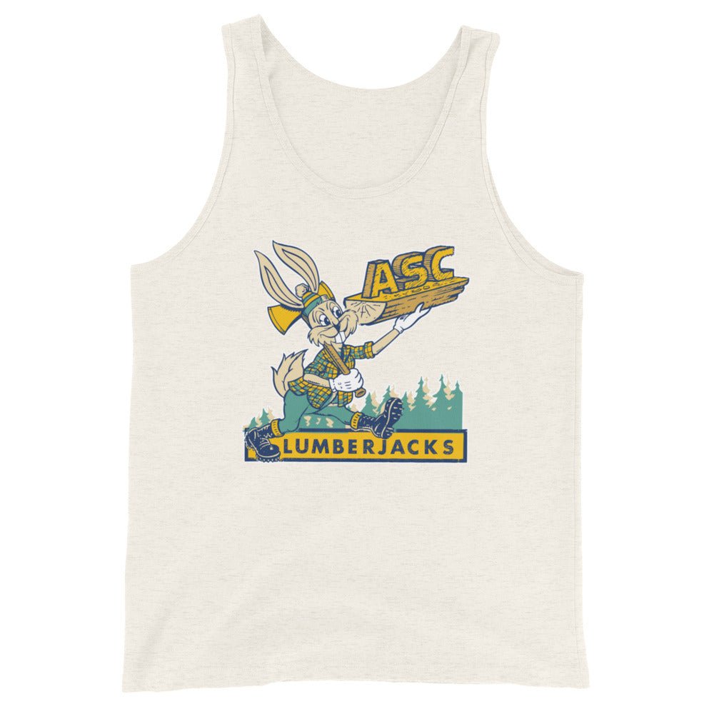 Northern Arizona Vintage Men's Tank Top - 1950s Lumberjack Rabbit Art Mens Tank Top - Rivalry Week