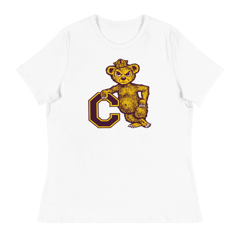 Northern Colorado Vintage Women's Relaxed Shirt - 1950s Leaning Bear Art W Relaxed T Shirt - Rivalry Week