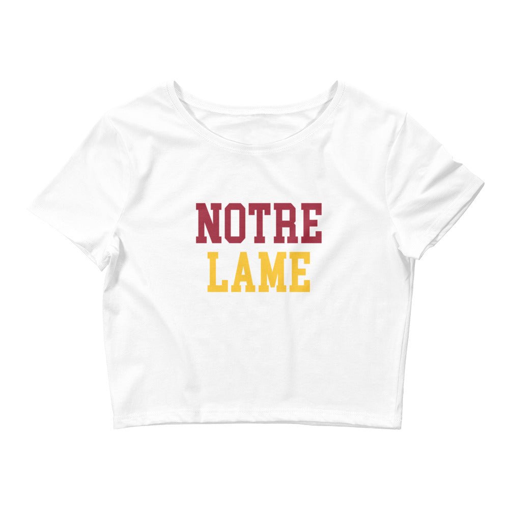 Notre Lame Usc Crop Tops Crop Top - rivalryweek