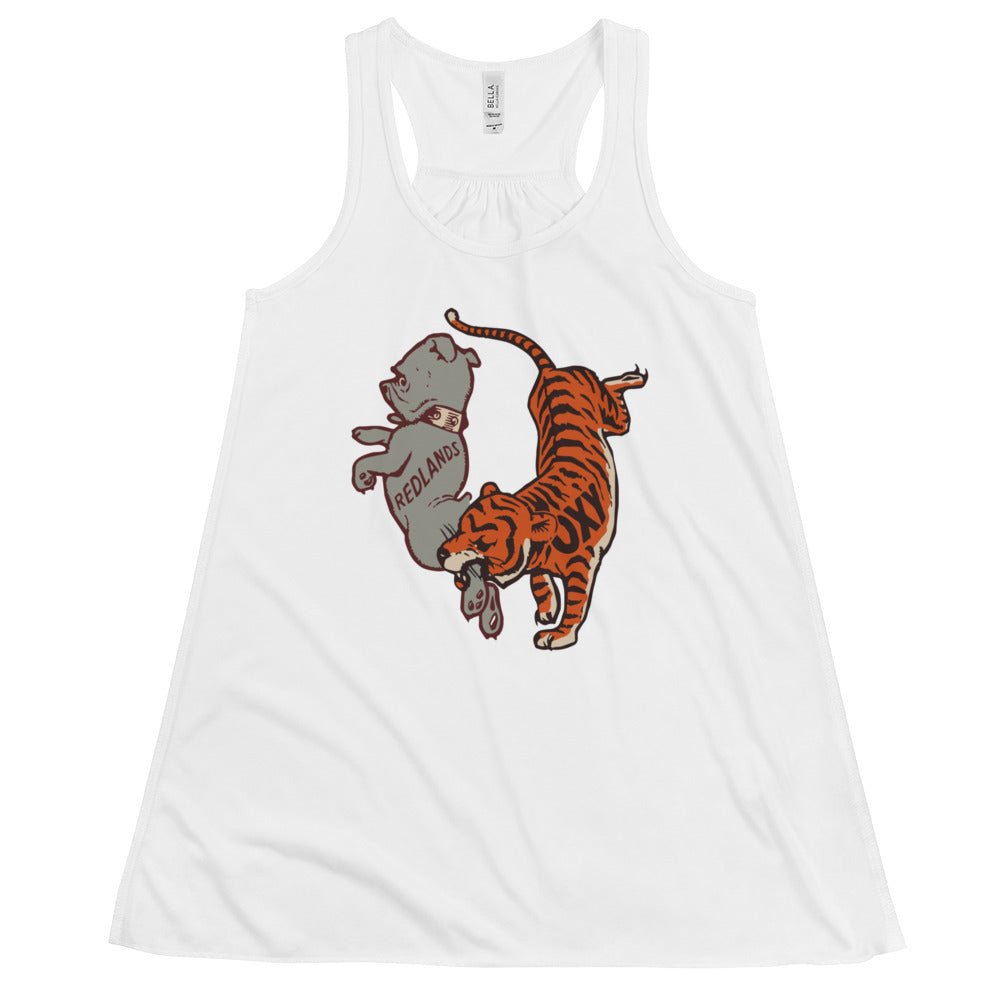 Occidental Rivalry Women's Flowy Tank Top - 1930s Vintage Oxy Tiger vs Redlands Art W Tank Top - rivalryweek