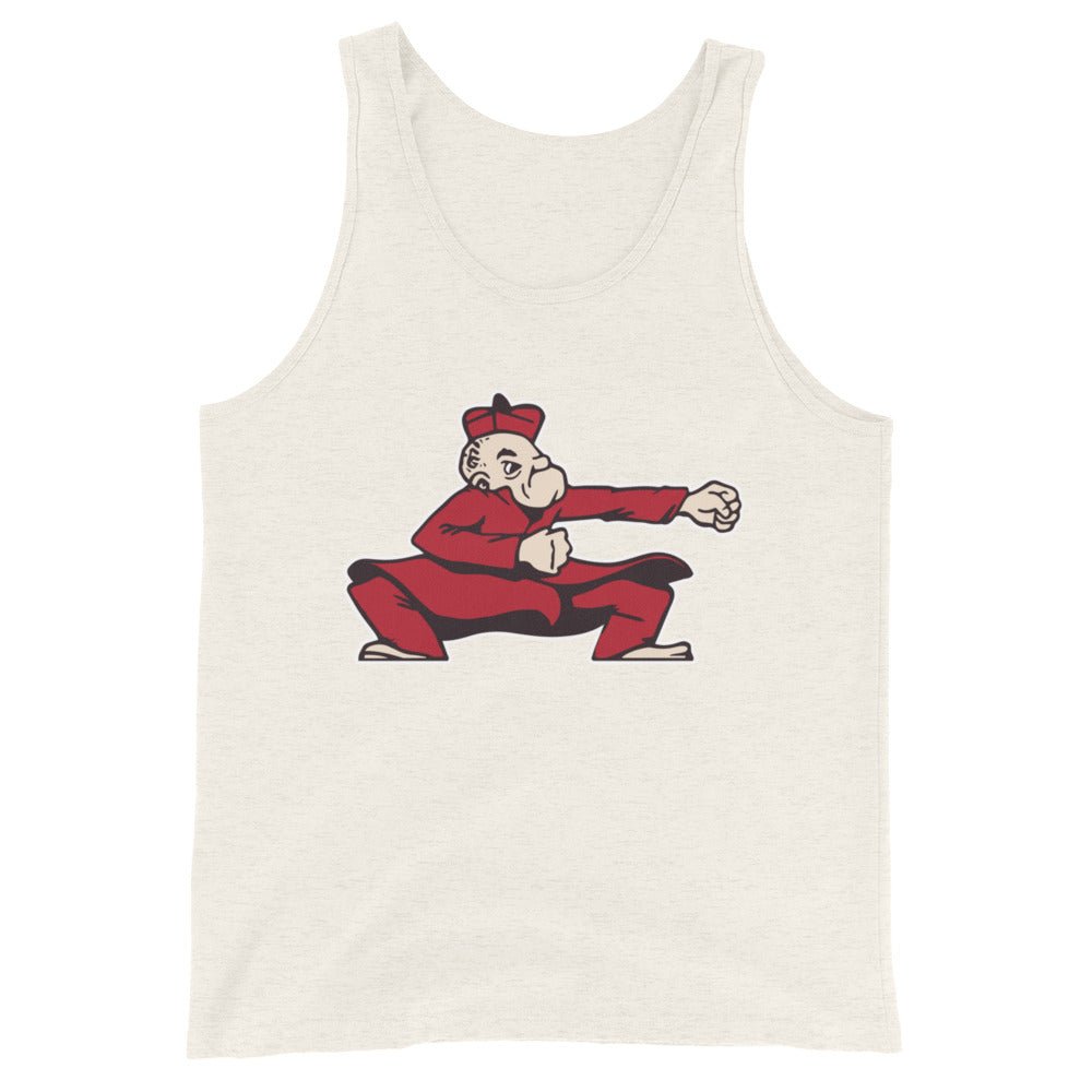 Ohio Wesleyan Men's Tank Top - 1940s Vintage Battling Bishop Art Mens Tank Top - rivalryweek