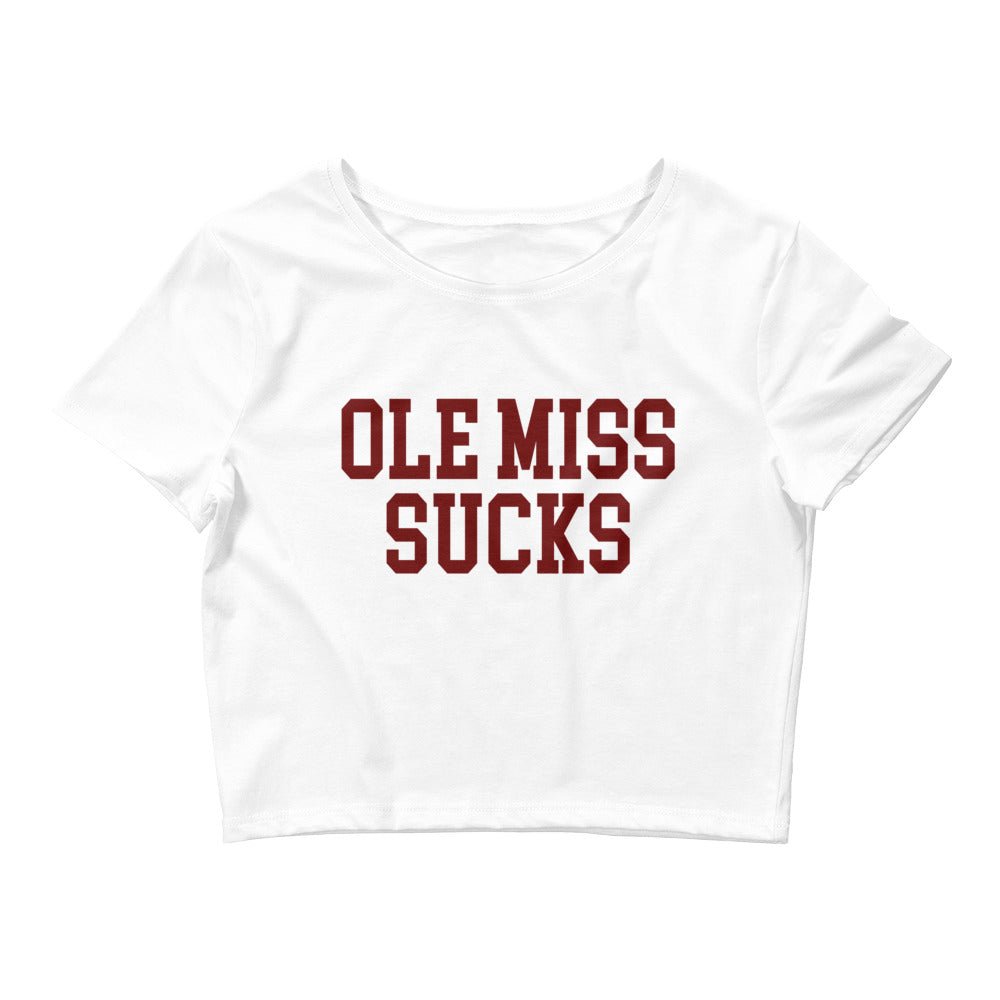 Ole Miss Sucks Mississippi State Rivalry Crop Top Crop Top - rivalryweek