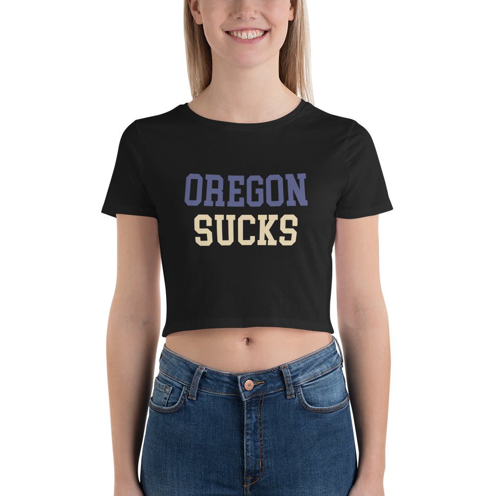 Oregon Sucks Washington Rivalry Crop Tops Crop Top - rivalryweek