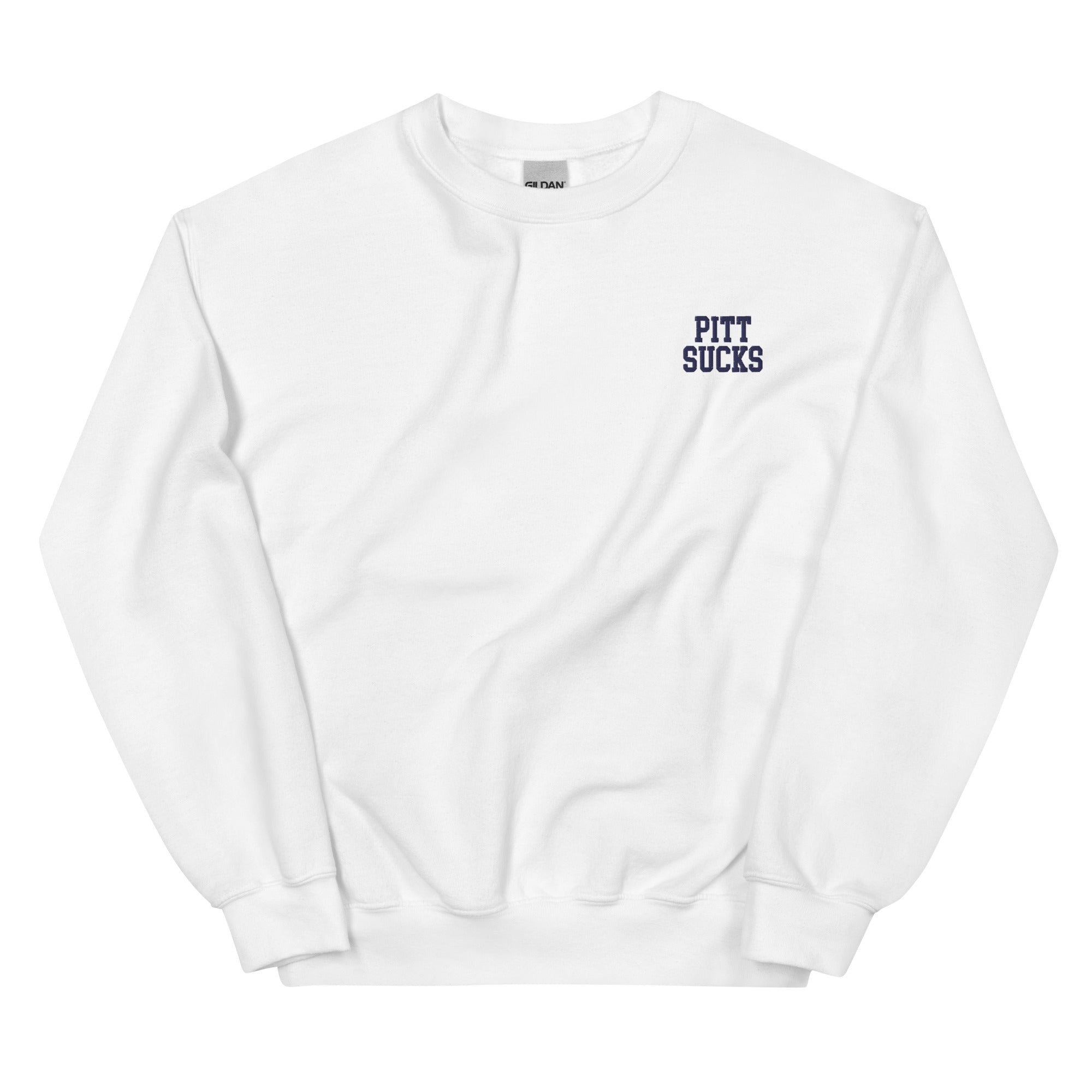 Pitt Sucks Penn State Rivalry Embroidered Crew Neck Sweatshirt - rivalryweek